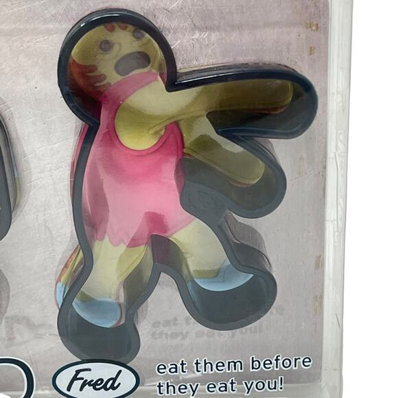 Undead Fred Zombie Halloween Cookie Cutters Set of 3 NEW in Package - Picture 5 of 9